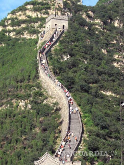 $!La Gran Muralla Cina es una giganteca obra de 6000 kilómetros de largo, sirvió de defensa frente a los mongoles y las tribus del norte.