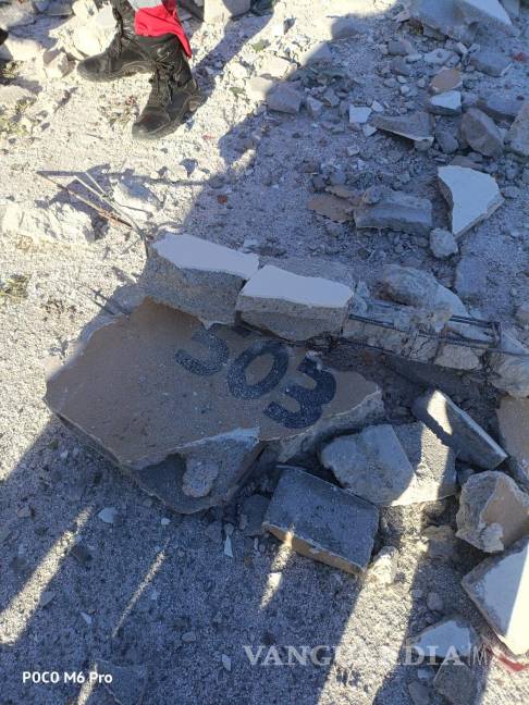 $!Restos de la casa donde presuntamente se originó la fuga de gas.