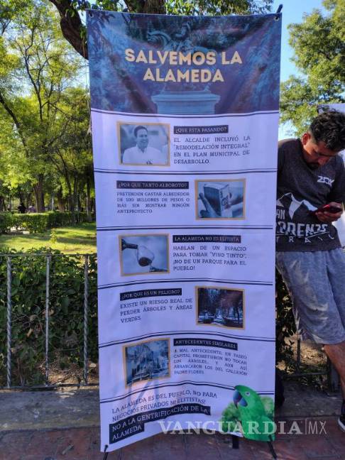 $!Frente Cívico exige claridad y transparencia en el proyecto de restauración de la Alameda Zaragoza, recientemente anunciado por el Ayuntamiento.