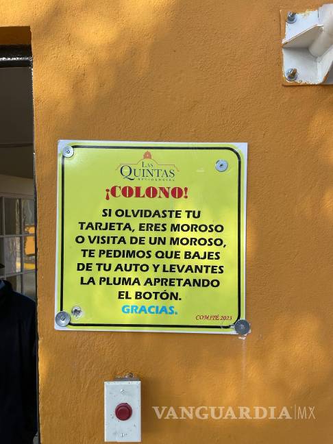 Retiran plumas de acceso a fraccionamiento Las Quintas al norte de Saltillo