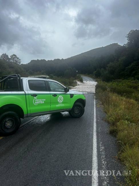 $!Miembros de la Dirección de Protección Civil realizan labores de limpieza y prevención en la sierra de Arteaga.