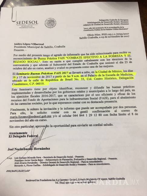 $!Isidro López reitera que sí recibió premio de Sedesol y muestra documentos