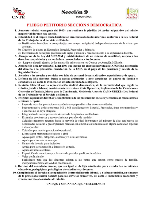 $!Marchan maestros de la CNTE en la CDMX, piden a AMLO cumplir con homologación de sueldos