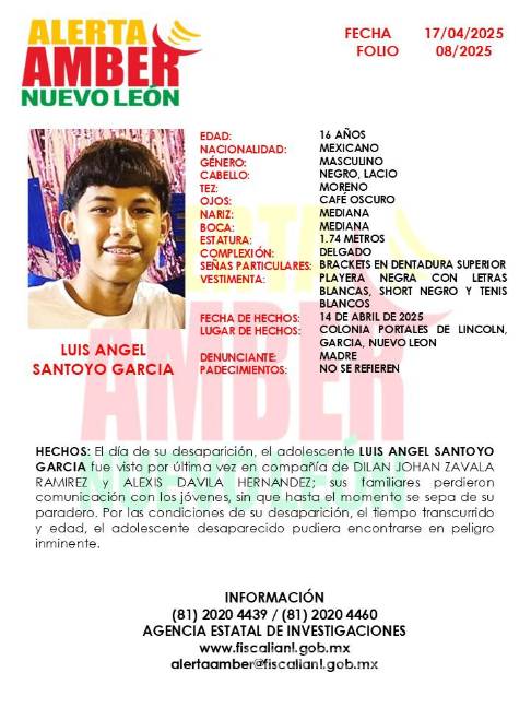 Buscan a tres amigos que desaparecieron en García, Nuevo León