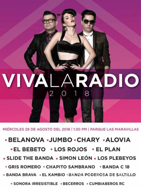 $!Belanova y Jumbo llegan al Festival Viva La Radio 2018 en Saltillo