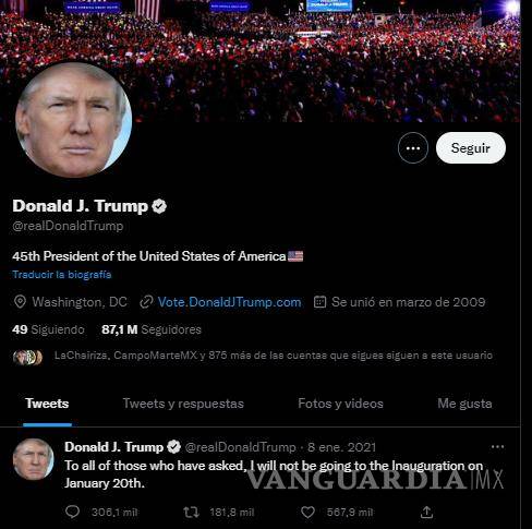 $!Donald Trump confirma que no volverá a Twitter: ‘tiene muchos problemas’, dijo