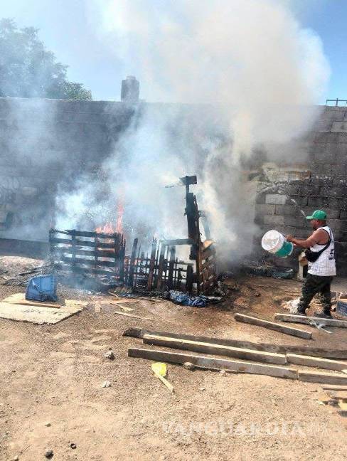 Internan a menor de edad en Saltillo por incendio que mató a dos perros y lesionó a cinco más