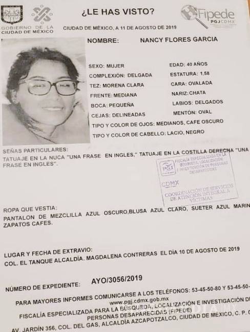 $!Es hallada muerta en el Edomex empleada de la CNDH desapareció el sábado
