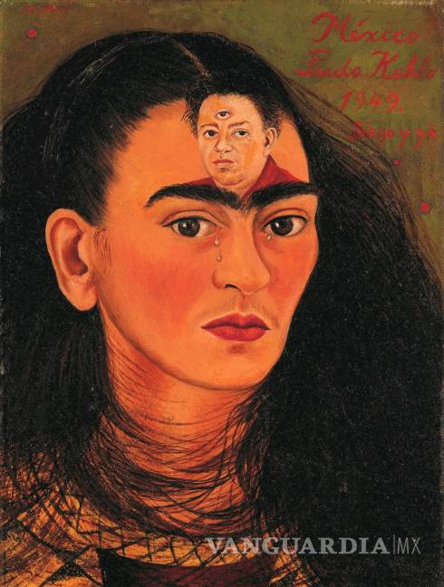 $!Diego y yo, un autorretrato de Frida Kahlo. Los expertos estiman superará los 30 millones de dólares, un monto con el que pulverizaría el precio récord de 8 millones que se pagó por una obra de la mexicana en 2016. EFE/Sotheby's