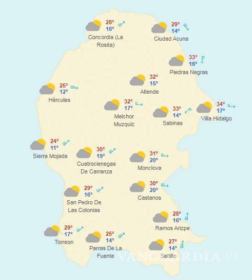 $!Clima en Coahuila: ¡Prepárate! Este domingo se espera un drástico descenso en la temperatura