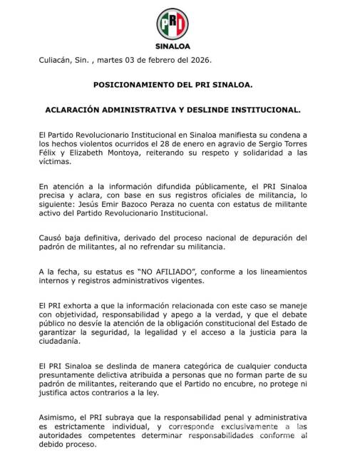$!‘El Compa Güero’, presunto agresor de diputados de MC en Sinaloa, fue militante del PRI