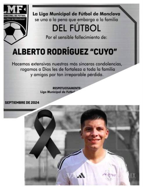 $!A la tristeza por la muerte del joven se sumó la Liga en la que jugaba el “Cuyo”.