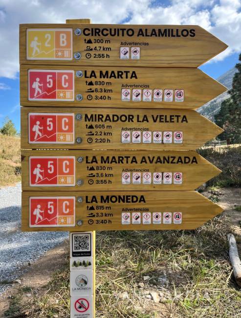 $!Senderistas disfrutarán ahora de las rutas naturales de la Sierra de La Marta, con la nueva señalización que marca el acceso oficial al paraje.