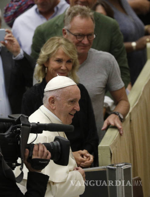 $!Recibe el papa Francisco a Sting y a su mujer Trudie Styler en el Vaticano