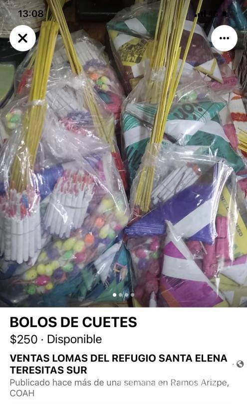 $!A través de redes sociales, usuarios denunciaron la venta clandestina de artículos pirotécnicos de dudosa procedencia. Especial.