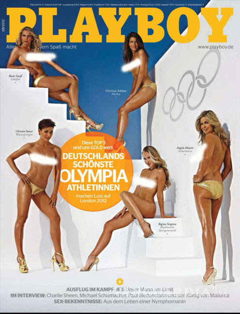 $!Cinco atletas alemanas se desnudan para Playboy para los Juegos Olímpicos
