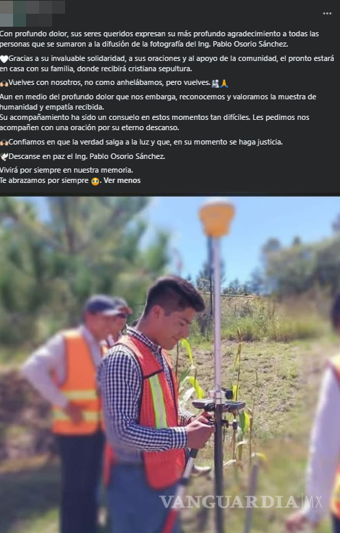 $!Identifican al décimo minero desaparecido en Concordia; familia de Pablo Osorio lo sepultará en Oaxaca