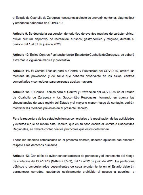 $!Gobierno de Coahuila decreta prohibición de cantinas, gimnasios y cines, pero reapertura seguiría según Subcomités Regionales