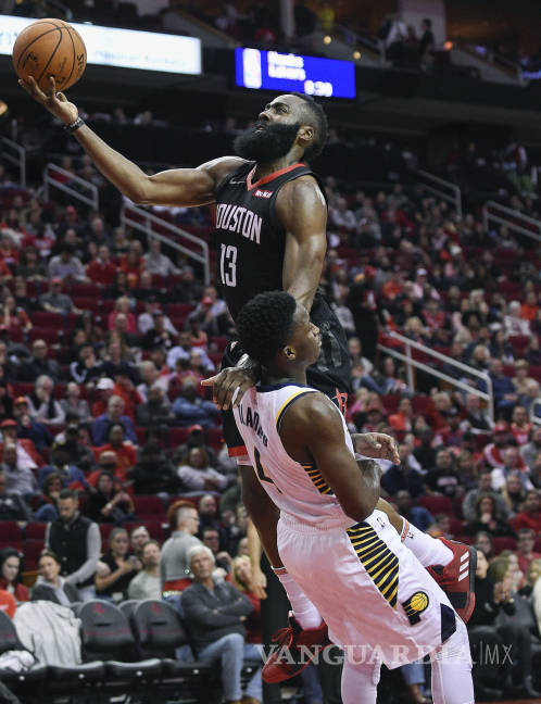 $!Harden anota 40 de los 115 puntos en la victoria de Rockets ante Pacers
