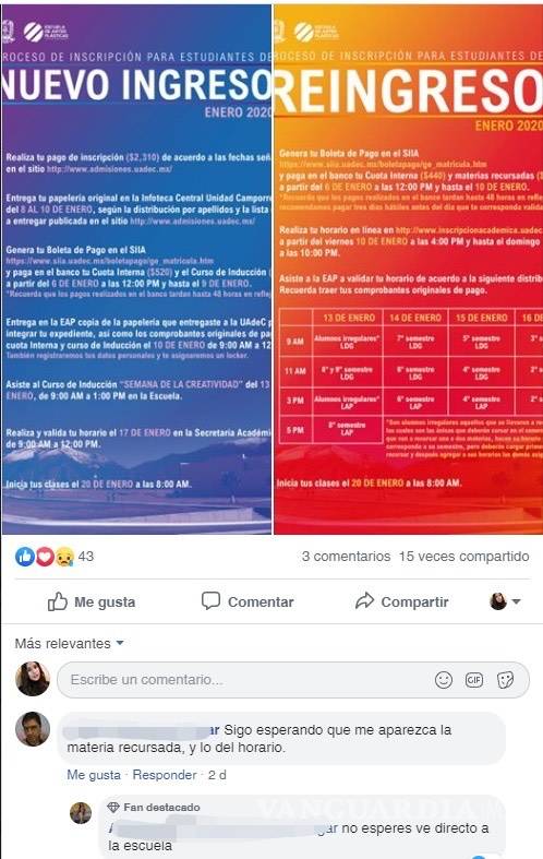 $!Reportan fallas del sistema de inscripciones de la UAdeC