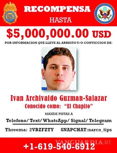 EU publica carteles de “se busca” a los Chapitos con recompensas de 5mdd; ¿los has visto?