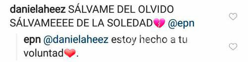 $!Peña le sigue la corriente a seguidora en Instagram con canción de RBD