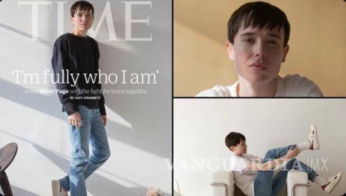 $!Elliot Page es el primer hombre trans que aparece en la portada de Time.