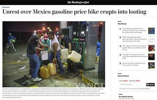 $!Así informan medios internacionales sobre gasolinazo y saqueos en México