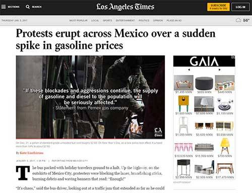 $!Así informan medios internacionales sobre gasolinazo y saqueos en México