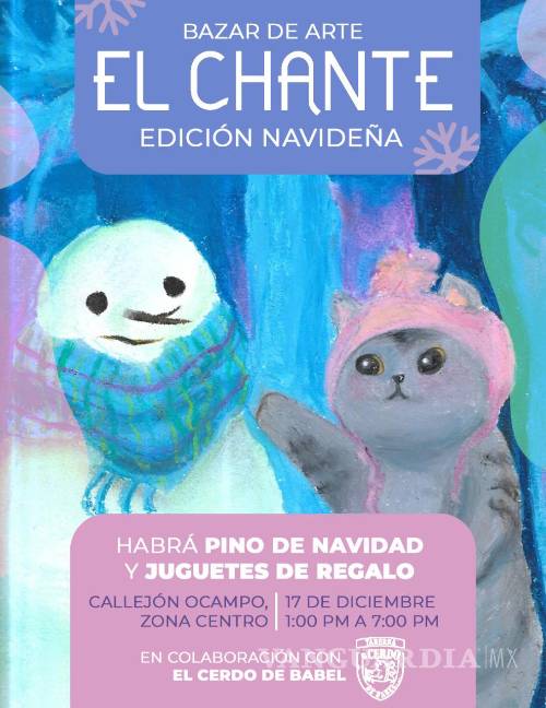 ¡Regala arte local en Navidad! Visita el bazar ‘El Chante’ en el Centro de Saltillo