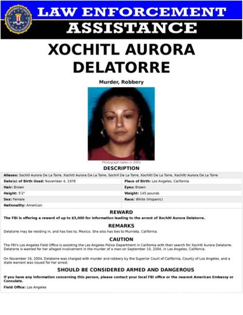 $!Capturan en Chiapas a mujer buscada por el FBI desde hace 17 años
