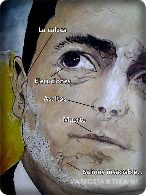 $!Maestro plasma los pesares de México en óleo de EPN