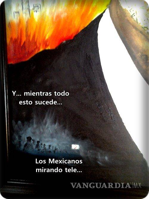 $!Maestro plasma los pesares de México en óleo de EPN