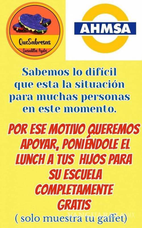 $!Negocios de Monclova regalan comida y brindan descuentos a trabajadores de AHMSA