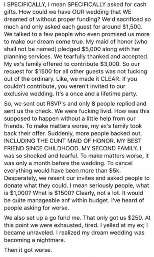 $!Novia quería boda estilo Kardashian, la cancela porque invitados no la apoyaron con dinero