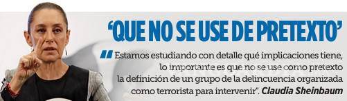 $!Abre Gobierno de Trump la posible intervención contra criminales
