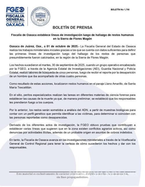 $!Linchan a cinco personas en Oaxaca; Fiscalía realiza investigaciones