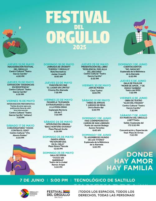 $!Organizadores presentan la marcha LGBT+ y la programación del Festival del Orgullo 2025.