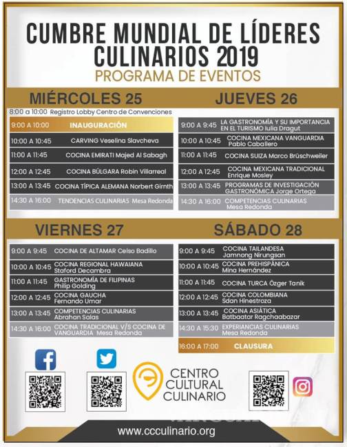 $!Inicia mañana en Torreón la 'Cumbre Mundial de Lideres Culinarios 2019'