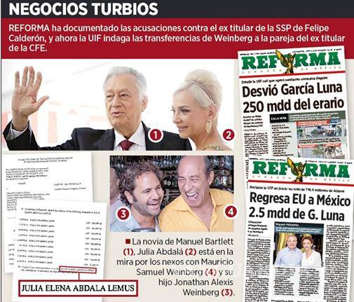 $!Revelan que Julia Abdalá pareja de Bartlett ‘lavaba’ millones de dólares para García Luna