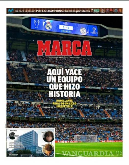 $!Así acribillaron los medios en España al Real Madrid (fotos)