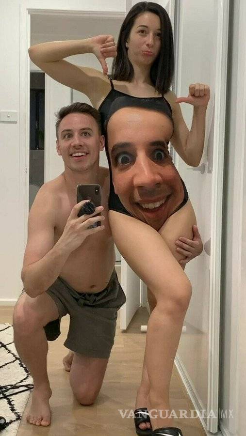 $!Le regala traje de baño con su cara a su novia y lo tachan de celoso
