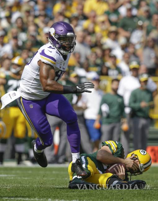 $!Vikings ordenan una evaluación de salud mental a Everson Griffen