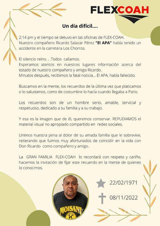 $!Traileros despiden a ‘el Apá’, chofer que falleció en accidente de Los Chorros (video)