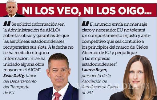 $!Ignoró AMLO a EU en acuerdo aéreo para el AICM