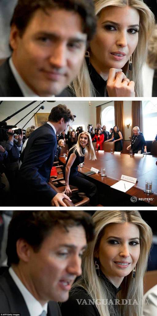 $!La increíble mirada de Ivanka Trump hacia Justin Trudeau