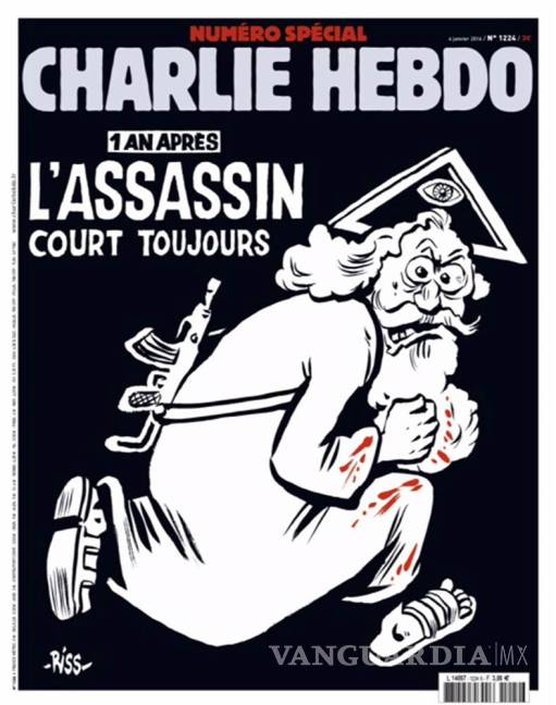 $!De blasfemia, el Vaticano critica portada conmemorativa de Charlie Hebdo