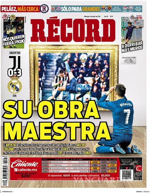 $!Cristiano Ronaldo acaparó las portadas del mundo