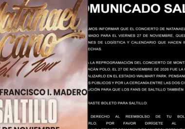 El paso del huracán Polo obligó a reprogramar la presentación en el Estadio Walmart Park de Monterrey para el 27 de noviembre.