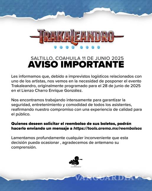 $!La nueva fecha no se ha dado a conocer.